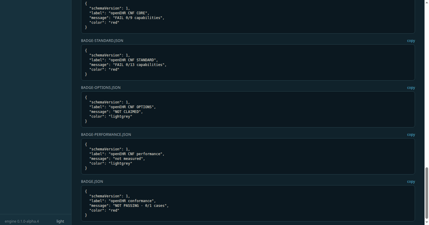 The verdicts surface in dark mode
